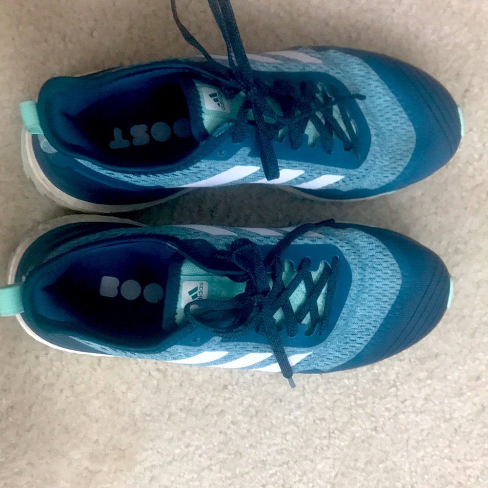 Blue adidas boost like new